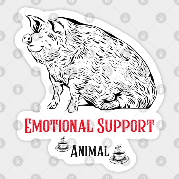 Emotional Support Animal Sticker by Expresions PrintShop